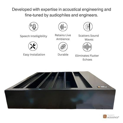 Timber Acoustics QRD Sound Diffusers, Room Acoustics & Sound Diffusion