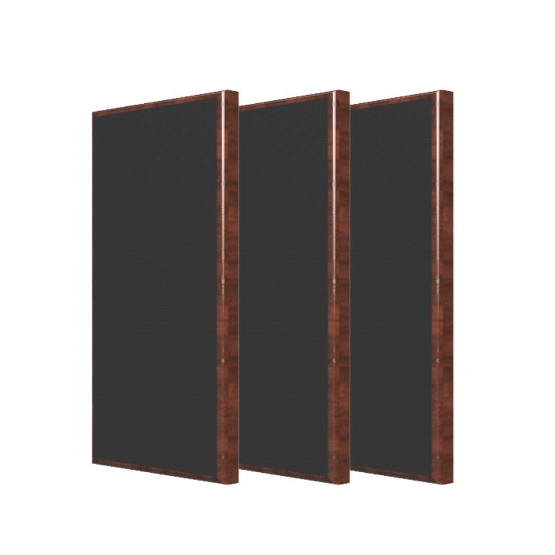 Timber Acoustics External Frame Acoustic Panels, Room Acoustics & Soundproofing (WALNUT) [SET OF 3]