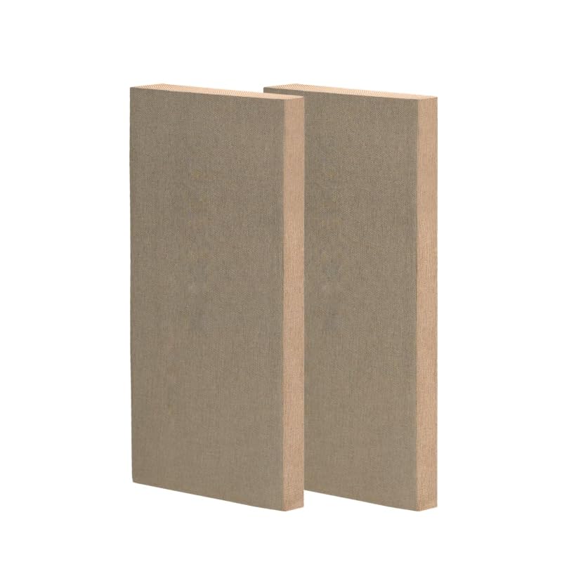 Timber Acoustics Sound Absorption Panels, Room Acoustics & Soundproofing for Music Studios, Home Theatres 2' x 4' x 2" [SET OF 2]