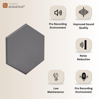 Timber Acoustics HEXAGON PET Panels, Room Acoustics & Soundproofing