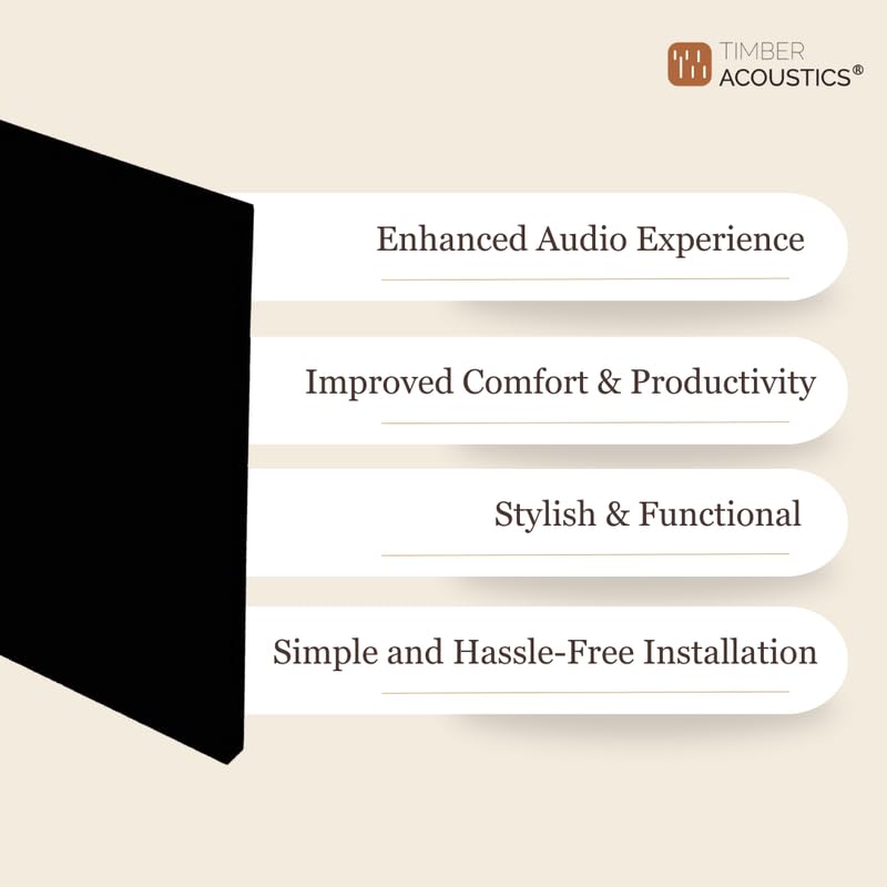 Timber Acoustics PET Soundproof Acoustic Wall Panels, Room Acoustics & Soundproofing