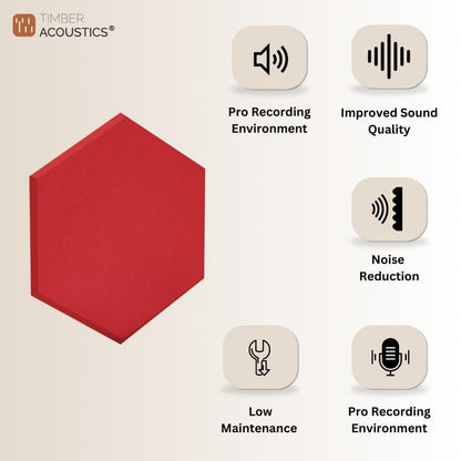 Timber Acoustics HEXAGON PET Panels, Room Acoustics & Soundproofing