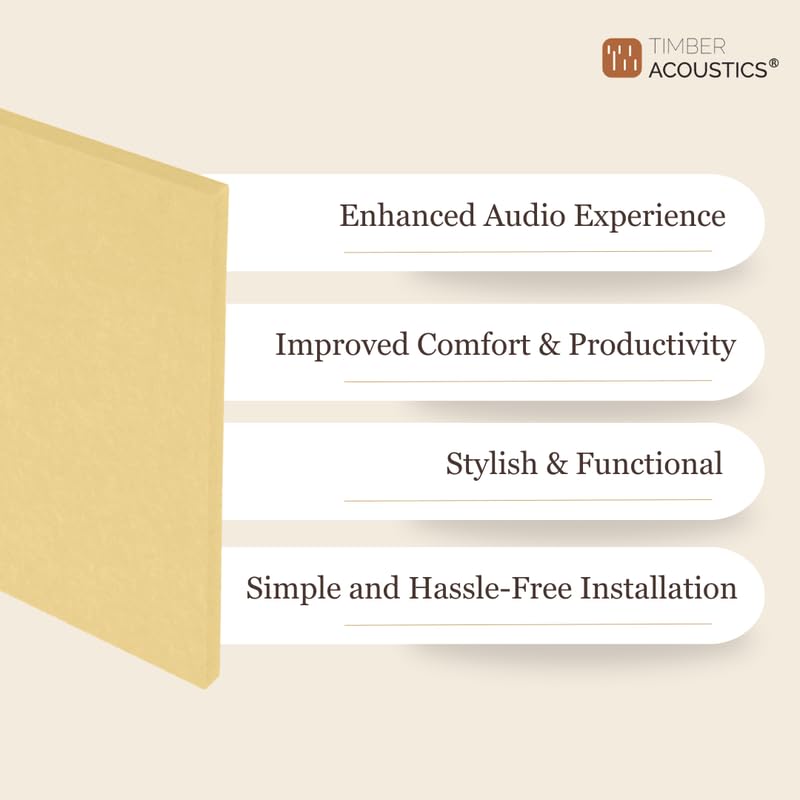 Timber Acoustics PET Soundproof Acoustic Wall Panels, Room Acoustics & Soundproofing