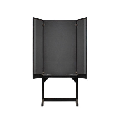 Timber Acoustics Foldable Isolation Booth, Room Acoustics & Soundproofing, Home Studios & Podcasts (4′ x 2′ x 5’′ ( 6′ tall with the stand))