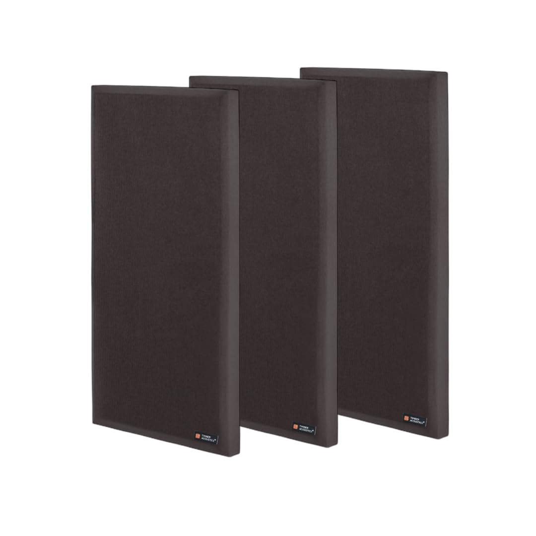 Timber Acoustics Bevelled Edge Sound Absorption Panels, Room Acoustics & Soundproofing[SET OF 3]