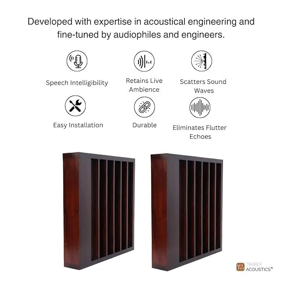 Timber Acoustics QRD Sound Diffusers, Room Acoustics & Sound Diffusion