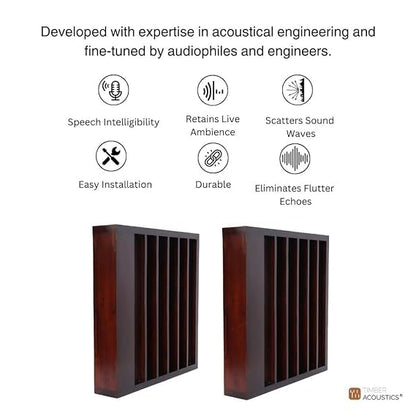 Timber Acoustics QRD Sound Diffusers, Room Acoustics & Sound Diffusion