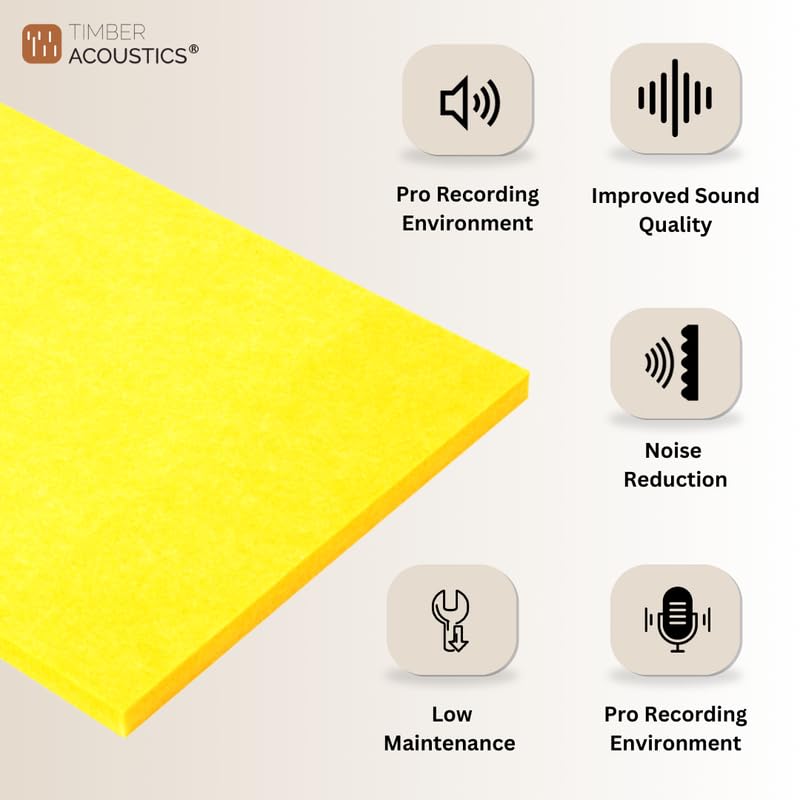 Timber Acoustics PET Soundproof Acoustic Wall Panels, Room Acoustics & Soundproofing