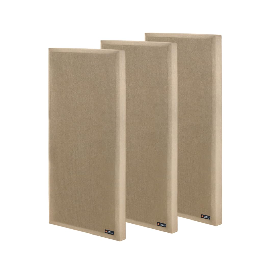 Timber Acoustics Bevelled Edge Sound Absorption Panels, Room Acoustics & Soundproofing[SET OF 3]