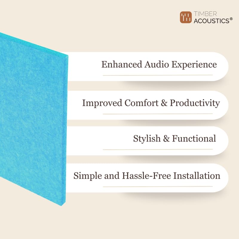 Timber Acoustics PET Soundproof Acoustic Wall Panels, Room Acoustics & Soundproofing