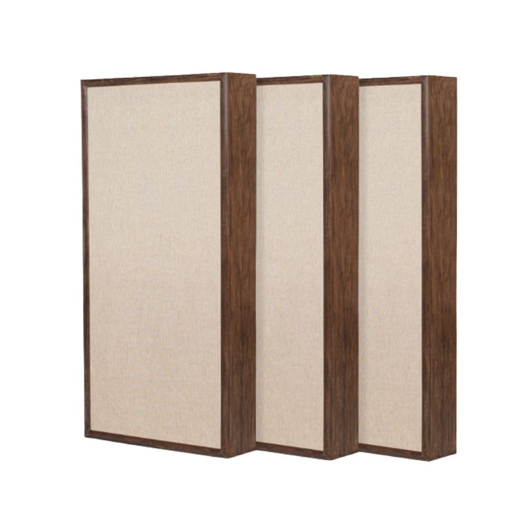 Timber Acoustics External Frame Acoustic Panels, Room Acoustics & Soundproofing (WALNUT) [SET OF 3]