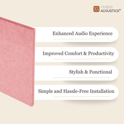 Timber Acoustics PET Soundproof Acoustic Wall Panels, Room Acoustics & Soundproofing