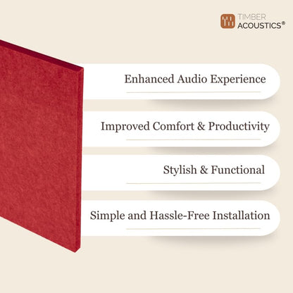 Timber Acoustics PET Soundproof Acoustic Wall Panels, Room Acoustics & Soundproofing