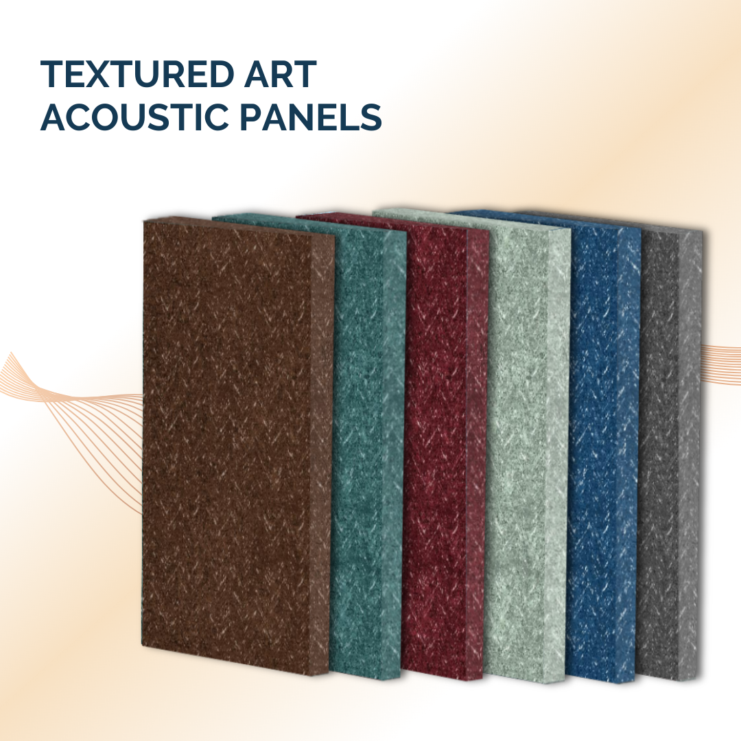 Timber Acoustics Soundproofing Textured Printed Art Panels For Wall, Room Acoustics for Music Studios, Home Theatre or Residential Spaces (2' x 4')