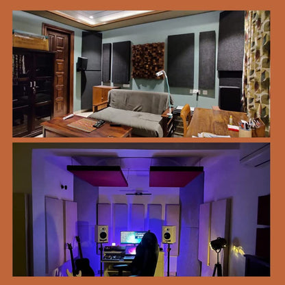 Timber Acoustics Absorption Panels, Room Acoustics & Soundproofing For Music Studios, Home Theatres (2' x 4' x 3") [SET OF 3]