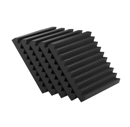 Timber Acoustics Wedge Foam Panels, Room Acoustics & Soundproofing for Music Studios, Home Theatres (12" x 12" x 2")