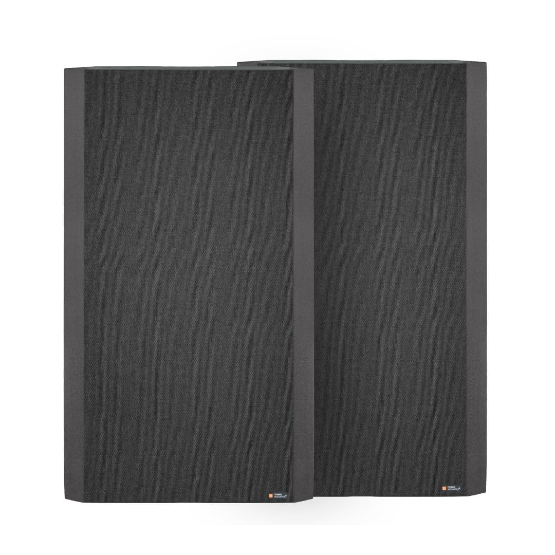 Timber Acoustics Bevelled Edge Corner Bass Traps, Room Acoustics & Soundproofing (2' x 4' x 5") [SET OF 2]