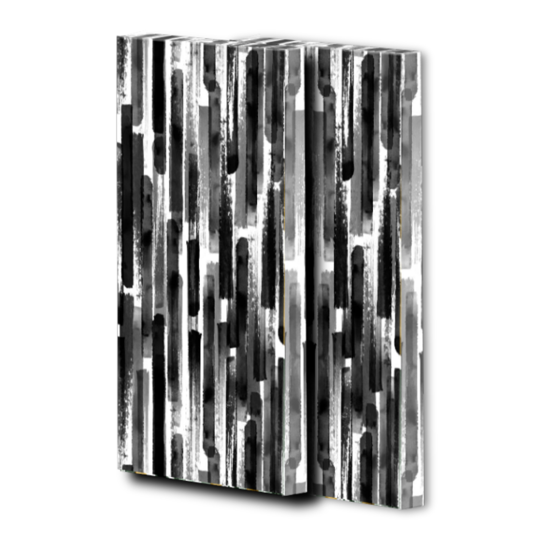 Timber Acoustics Soundproofing Abstract Printed Art Panels For Wall, Room Acoustics & Soundproofing for Music Studios, Residential Places, Home Theatres (2' x 4')