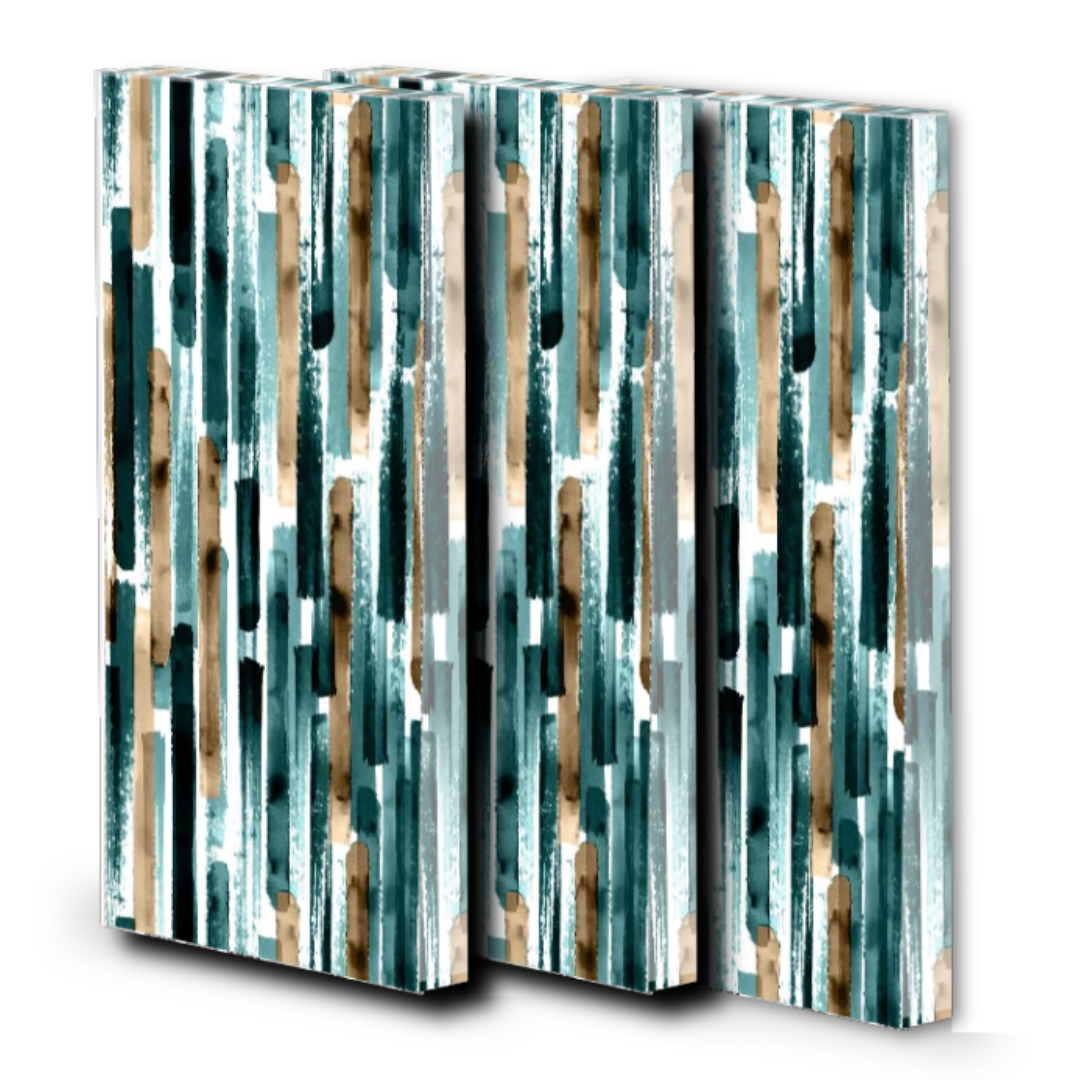 Timber Acoustics Soundproofing Abstract Printed Art Panels For Wall, Room Acoustics & Soundproofing for Music Studios, Residential Places, Home Theatres (2' x 4')