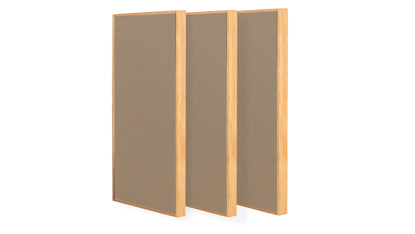 Timber Acoustics Wooden Frame Acoustic Panels, Room Acoustics & Soundproofing for Music Studios, Home Theatres [SET OF 3]